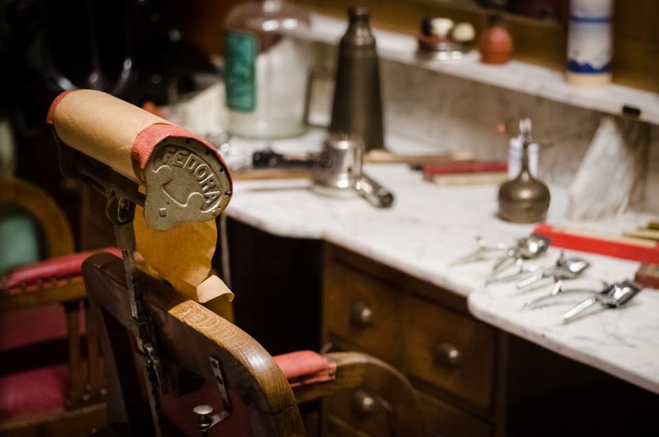 Silla de barbería clásica